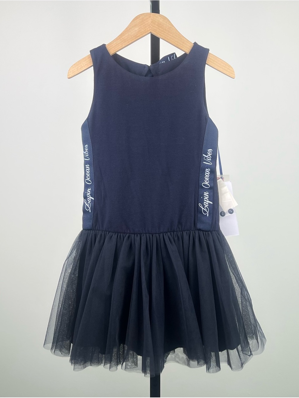Lapin House Girls Tulle Dress, Navy, 8Y